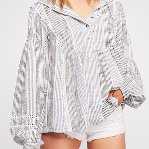 Free People Baja Babe Stripe Pullover szXS